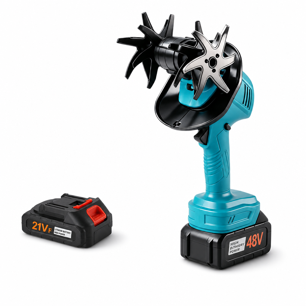 ⏳Oferta por tiempo limitado⏰Minicultivador de mano inalámbrico de 21 V con batería de litio, portátil para aflojar la tierra y deshierbar el jardín