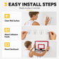 ⏳¡50% DE DESCUENTO!💥Aro de Baloncesto Plegable de Pared Sin Taladrar para Niños