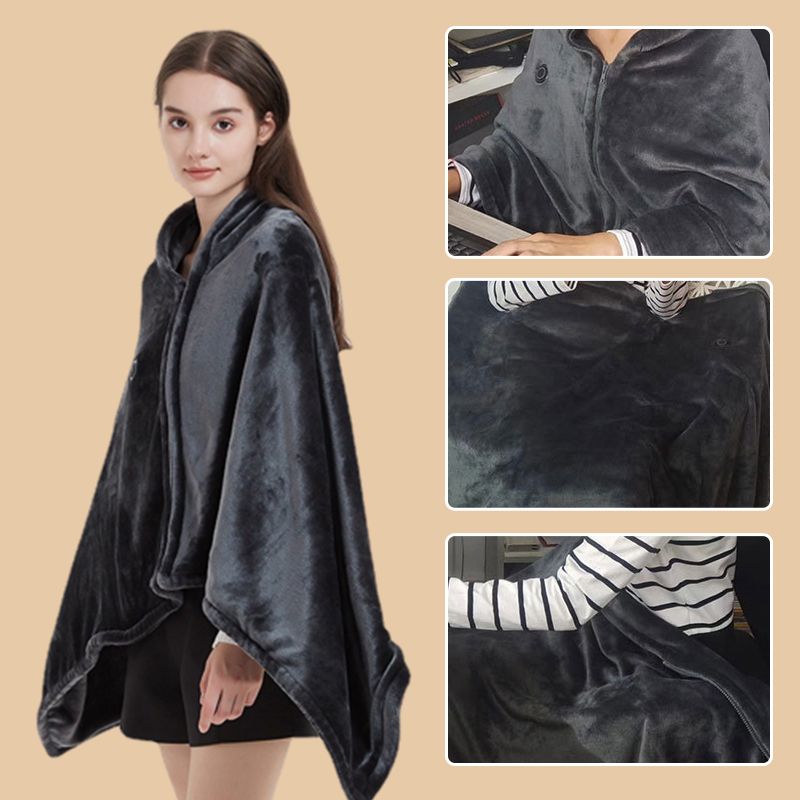 ⏳ ¡Oferta por tiempo limitado! ⏰ Chal manta térmica USB de franela suave ♨️🧥