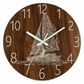 🔥 Oferta por tiempo limitado 🕰️ Reloj de pared silencioso de 30 cm con efecto madera y números luminosos ✨
