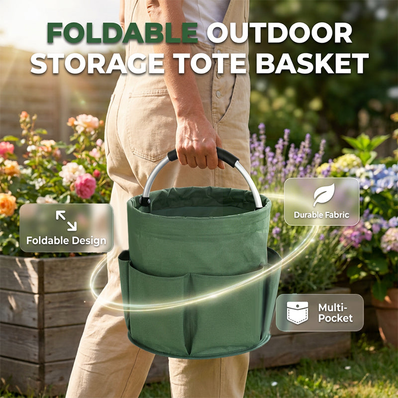 Cesta de Picnic Plegable y Organizador Multiusos Portátil