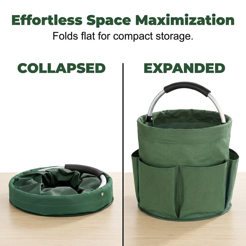 Cesta de Picnic Plegable y Organizador Multiusos Portátil