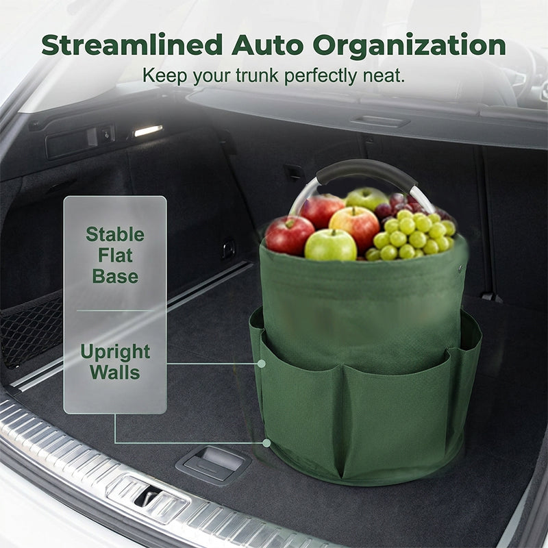 Cesta de Picnic Plegable y Organizador Multiusos Portátil