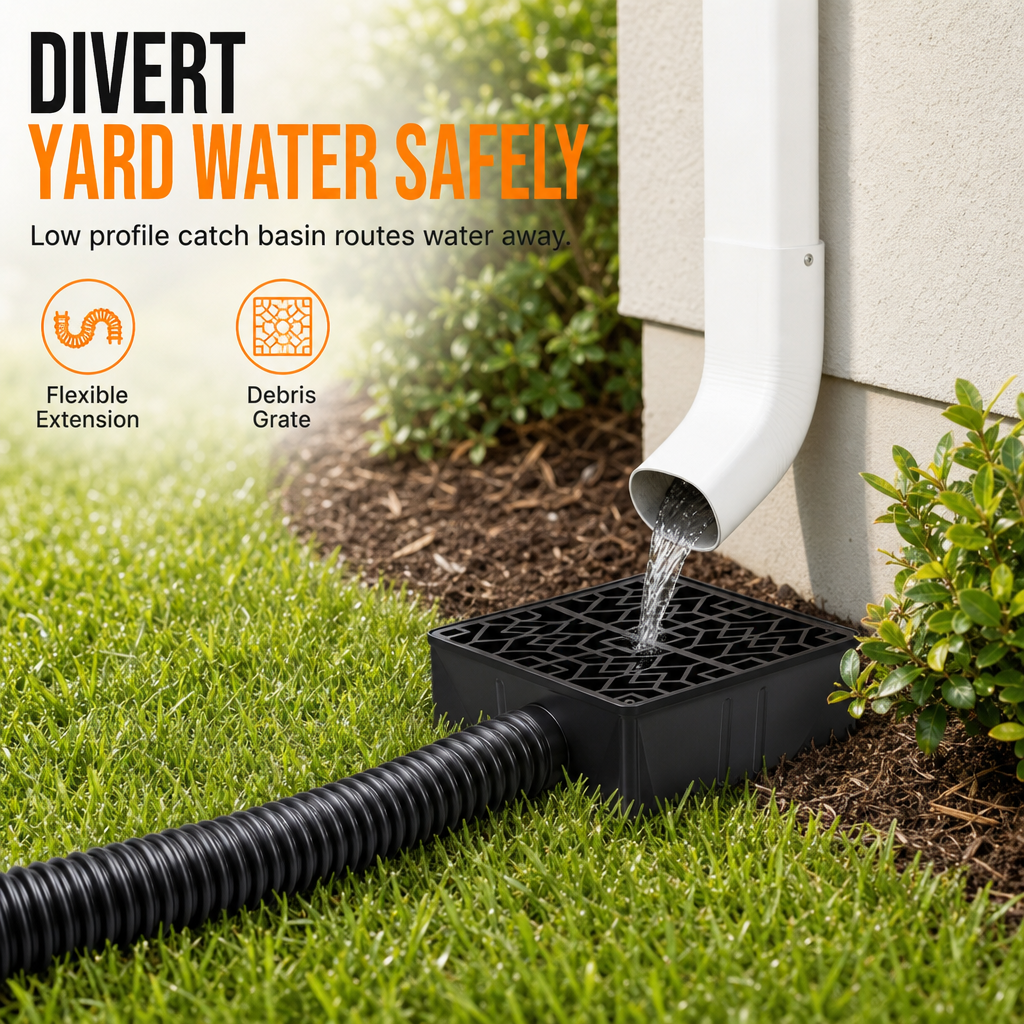 ⏳Time-Limited Special⏰Flexible Gutter Downspout Extension Pipe Set Plastic Rainwater Drain Hose for Roof Eaves and Exterior Walls