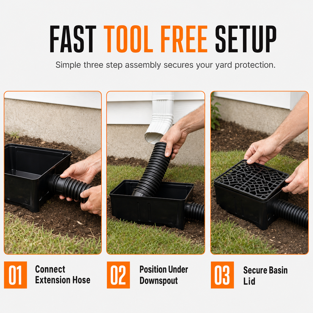 ⏳Time-Limited Special⏰Flexible Gutter Downspout Extension Pipe Set Plastic Rainwater Drain Hose for Roof Eaves and Exterior Walls