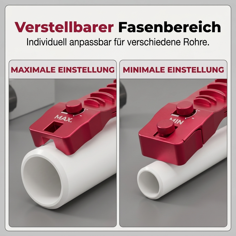 Tragbarer Entgrater für Kupfer- und Kunststoffrohre