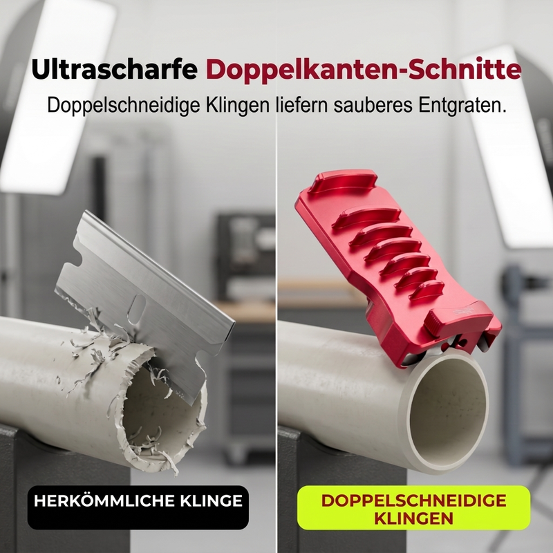 Tragbarer Entgrater für Kupfer- und Kunststoffrohre