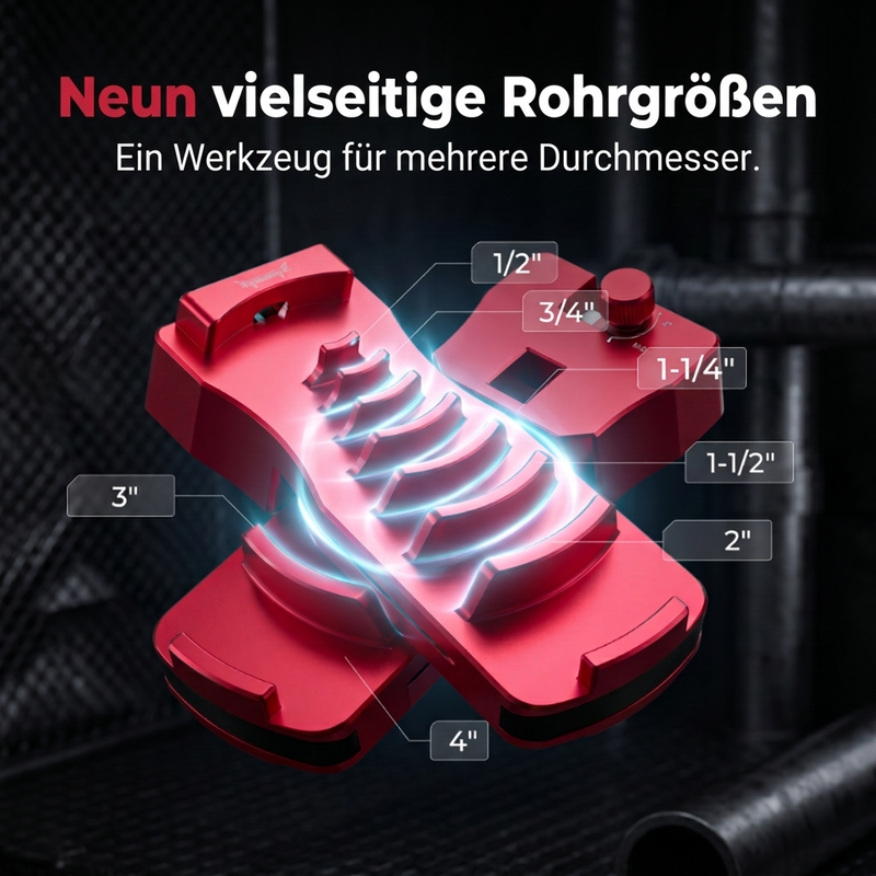 Tragbarer Entgrater für Kupfer- und Kunststoffrohre