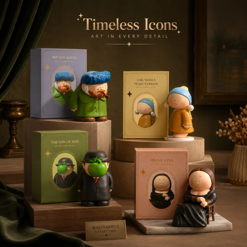 Figuras artísticas coleccionables en caja sorpresa tipo blind box