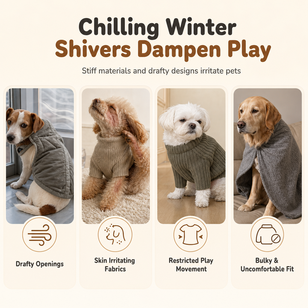 ⏳Oferta por Tiempo Limitado⏰Chaleco Suéter Cálido y Grueso de Cuello Alto para Perros Pequeños y Gatos