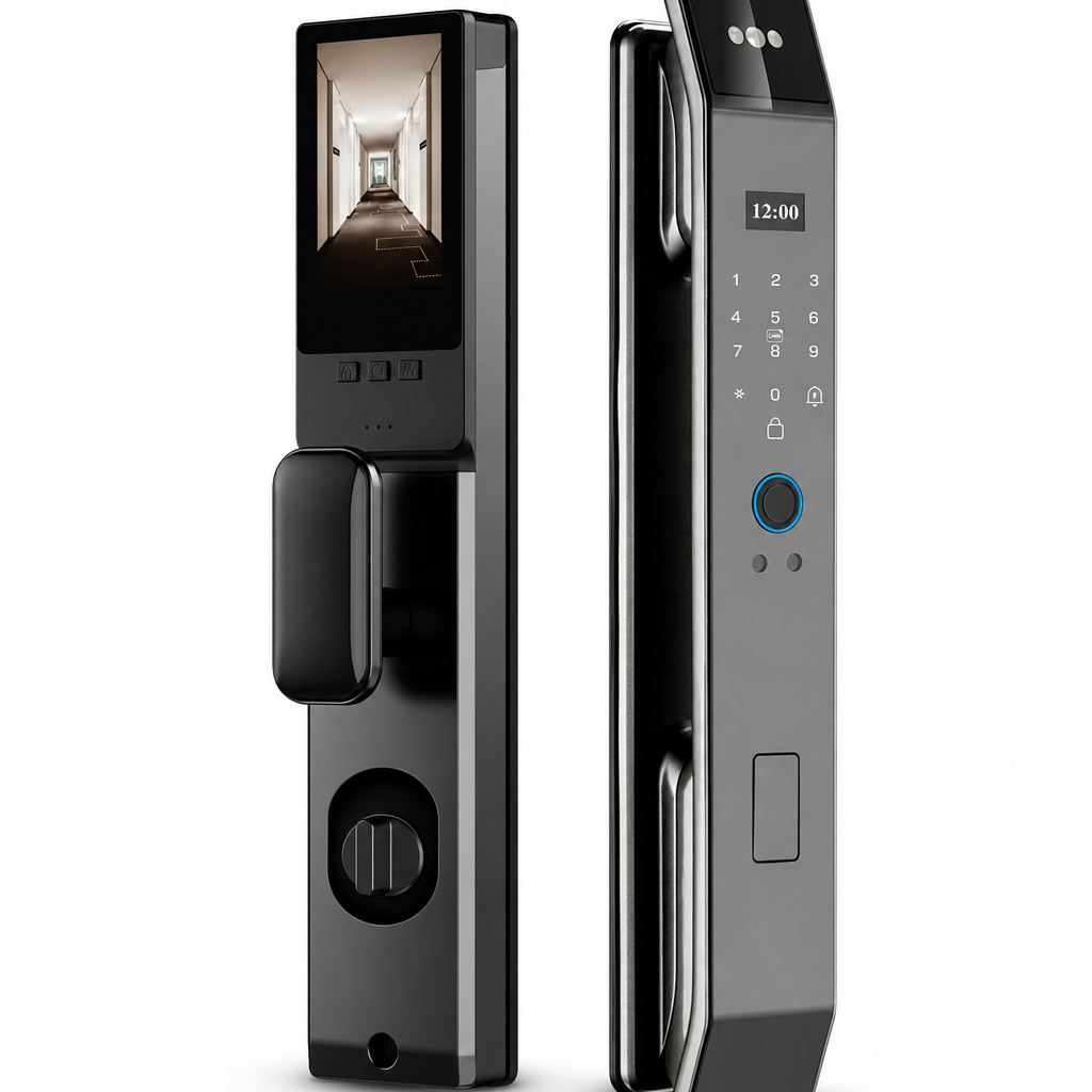 ⏳¡50% DE DESCUENTO!⏰Cerradura Inteligente para Puerta con Huella, Reconocimiento Facial, Vena Palmar y Control Remoto🏠🛡️