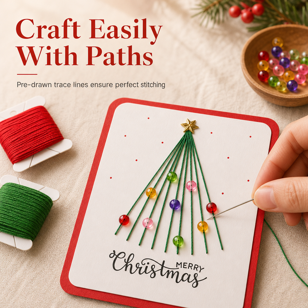 🎁🎄Kit para hacer tarjetas de felicitación navideñas DIY