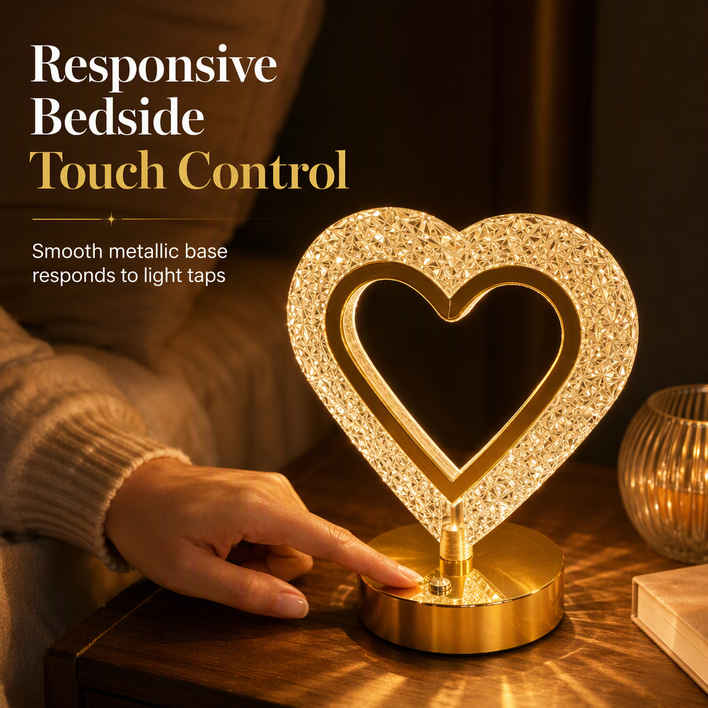 📢 ¡40% DE DESCUENTO! ⏰ Lámpara de noche de cristal geométrico – Control táctil, 3 tonos de luz, recargable por USB ✨