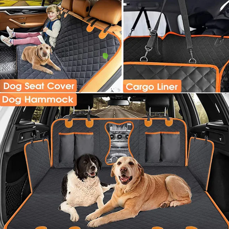 🐾 ¡50% de descuento! Funda protectora para el asiento trasero del coche · Para perros · Diseño convertible
