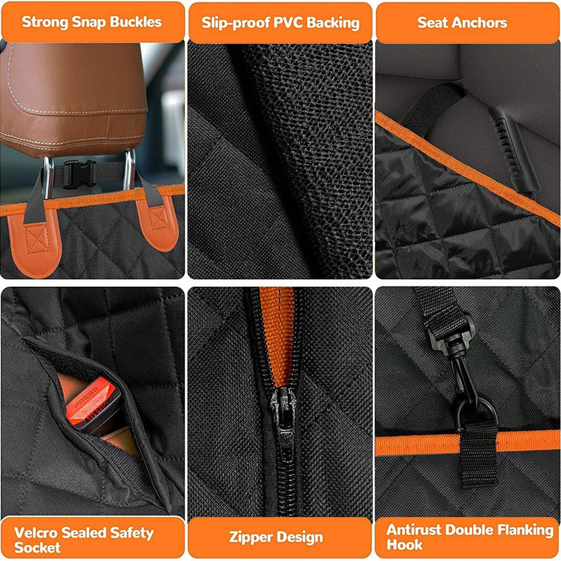 🐾 ¡50% de descuento! Funda protectora para el asiento trasero del coche · Para perros · Diseño convertible