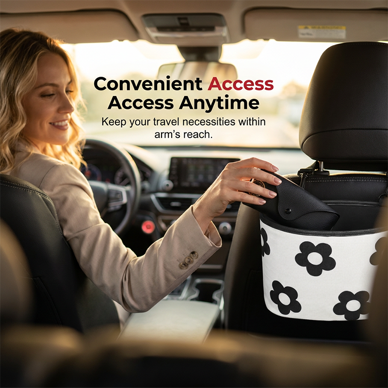 Bolsa Organizadora Colgante Multifuncional para Asiento de Auto