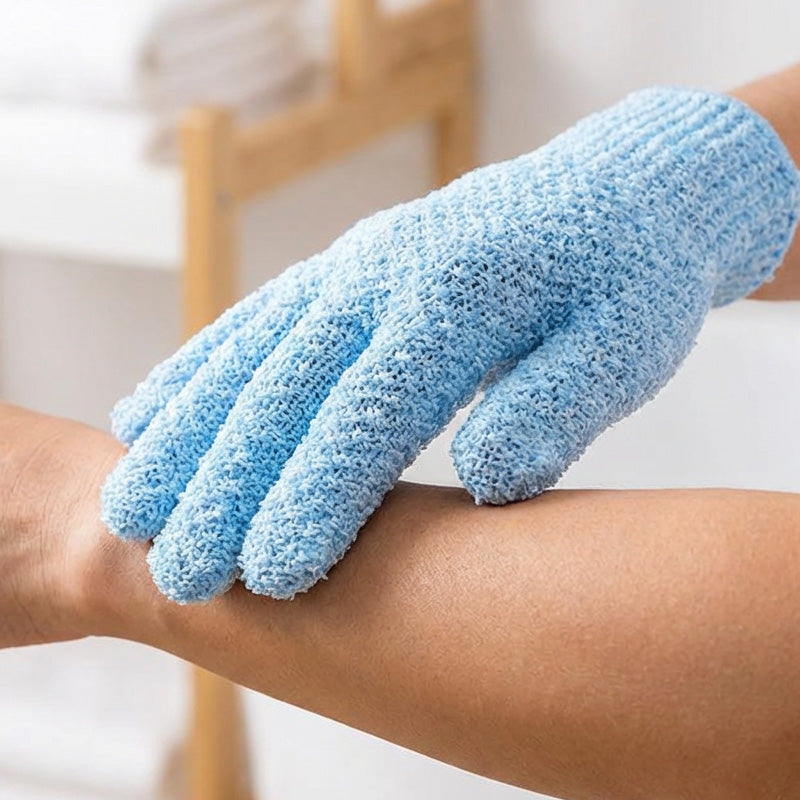 Guanto Esfoliante a Cinque Dita per Bagno e Doccia