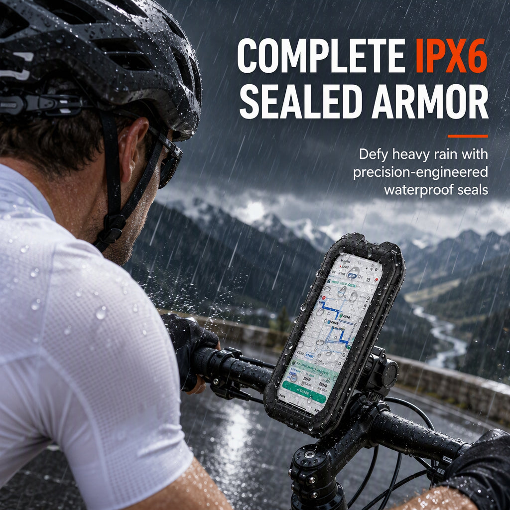 📢📢¡50% de Descuento! ⏰Soporte Impermeable de Celular para Moto y Bicicleta con Pantalla Táctil y Rotación 360°