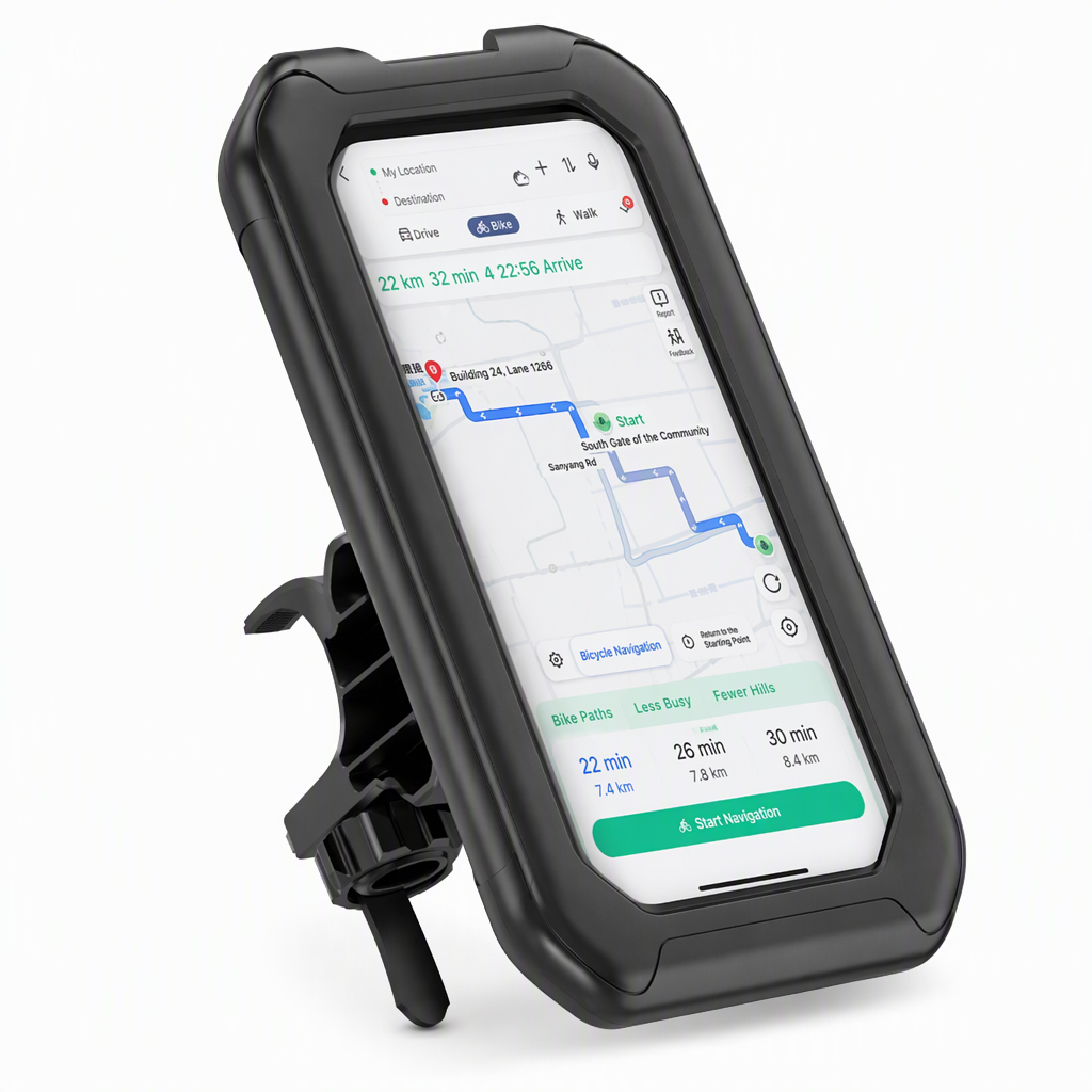 📢📢¡50% de Descuento! ⏰Soporte Impermeable de Celular para Moto y Bicicleta con Pantalla Táctil y Rotación 360°