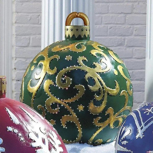 Bola Inflable Decorativa de PVC para Navidad para Exteriores
