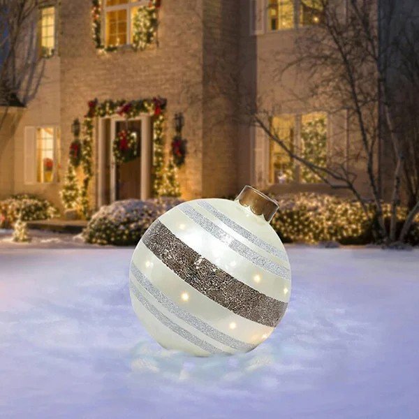 Bola Inflable Decorativa de PVC para Navidad para Exteriores