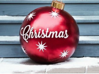 Bola Inflable Decorativa de PVC para Navidad para Exteriores