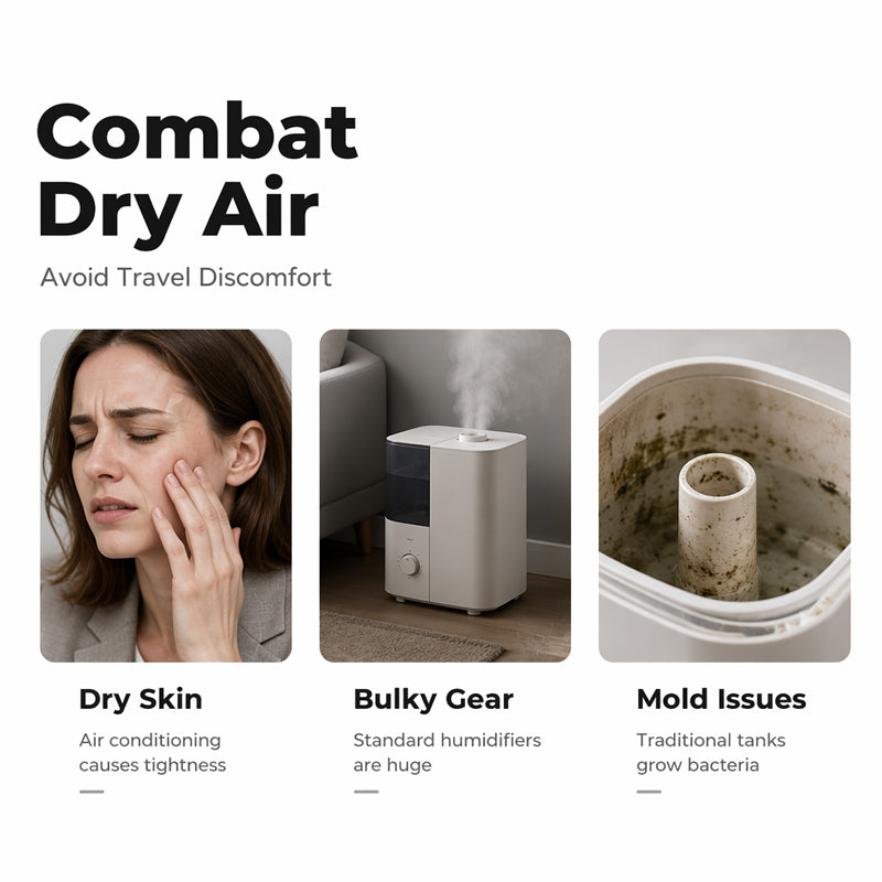 Mini Humidificador de Vapor USB Portátil