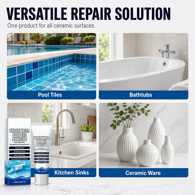 Adhesivo subacuático de alta resistencia para azulejos de piscina