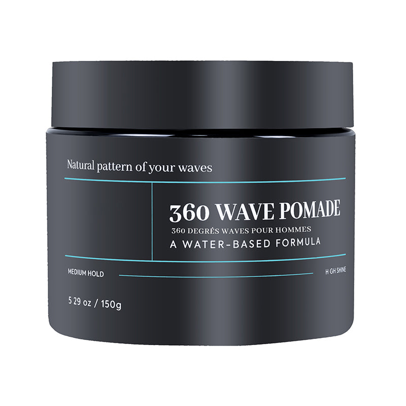 🌊 50% dto. Pomada para ondas 360 – fórmula a base de agua, fijación media duradera y brillo intenso. ¡Define tus waves sin residuo grasoso y con hidratación profunda! ✨💪