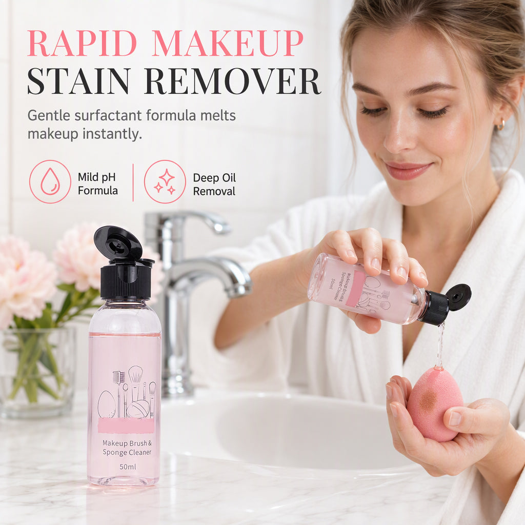 Limpiador Líquido para Brochas de Maquillaje y Esponjas (50 ml)