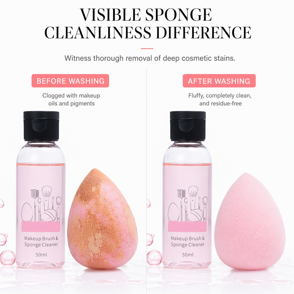 Limpiador Líquido para Brochas de Maquillaje y Esponjas (50 ml)