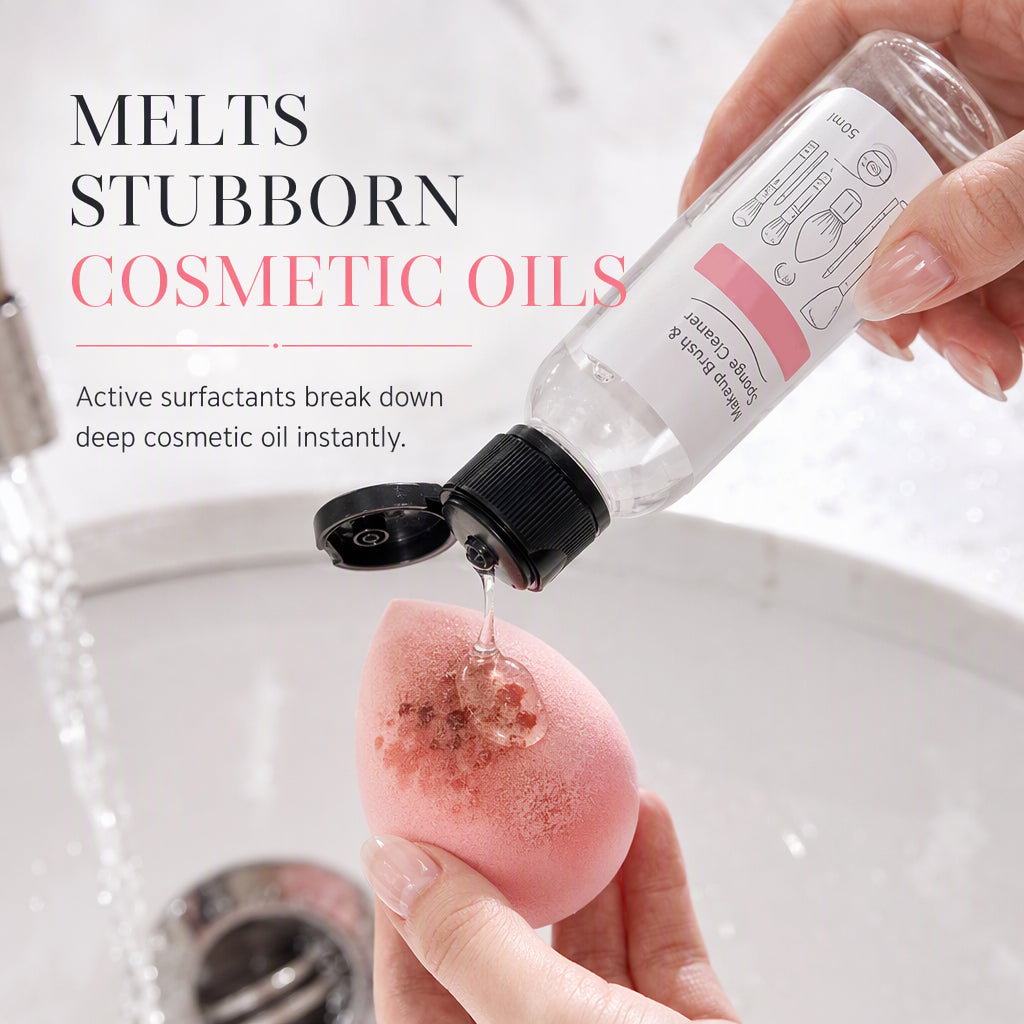 Limpiador Líquido para Brochas de Maquillaje y Esponjas (50 ml)
