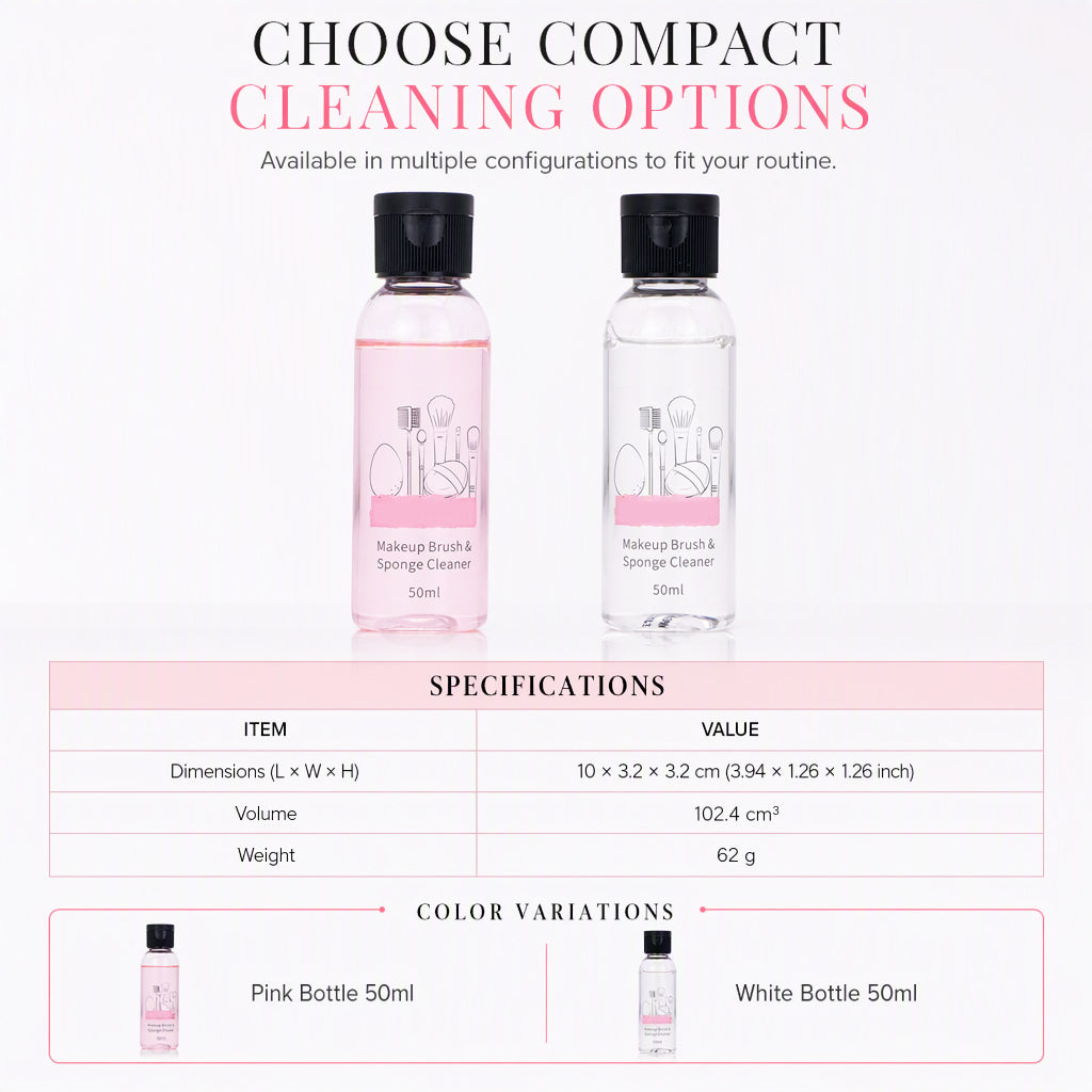 Limpiador Líquido para Brochas de Maquillaje y Esponjas (50 ml)
