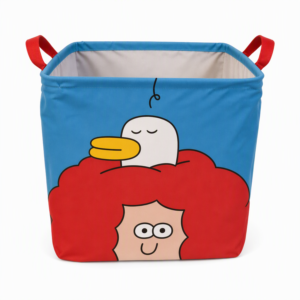 Cesta Organizadora Plegable con Dibujos Animados para Maletero y Hogar