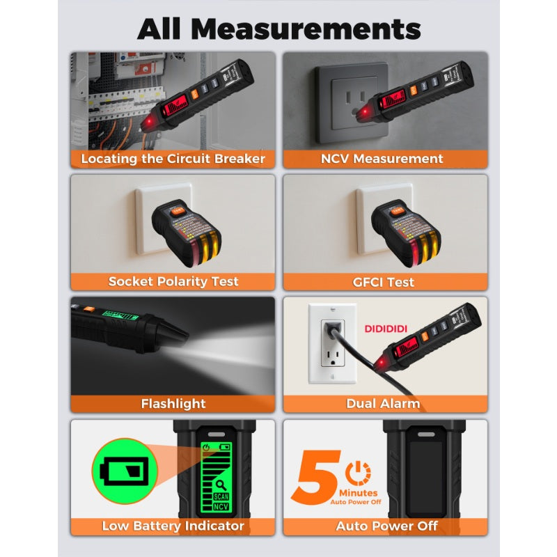 ✨⚡️Localizador digital de disyuntores con comprobador de enchufes