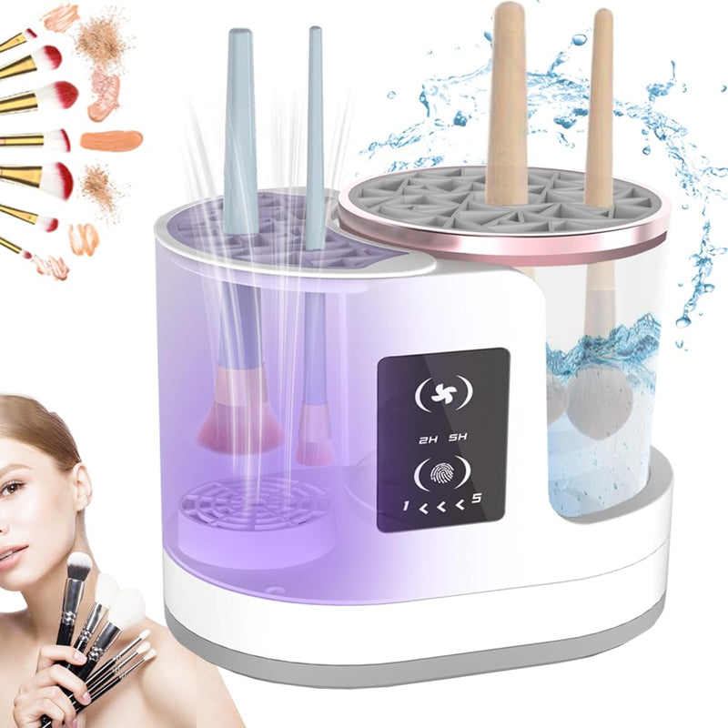 🎨🧼 Limpiador eléctrico de brochas de maquillaje 3 en 1