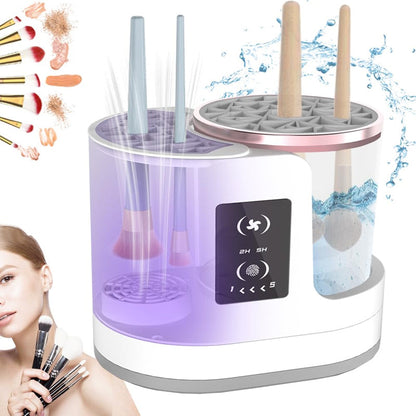 🎨🧼 Limpiador eléctrico de brochas de maquillaje 3 en 1