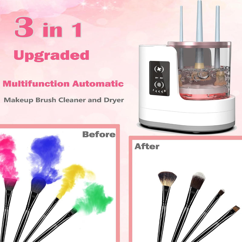 🎨🧼 Limpiador eléctrico de brochas de maquillaje 3 en 1