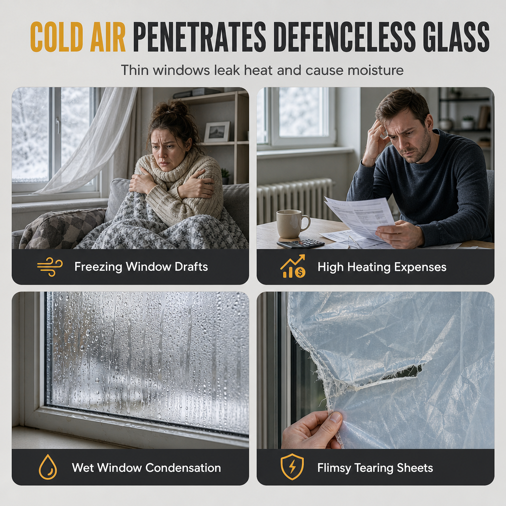 📢 ¡50% DE DESCUENTO! Cortina Térmica para Ventana – Aislante contra el Frío y Fácil de Enrollar 🔥✨
