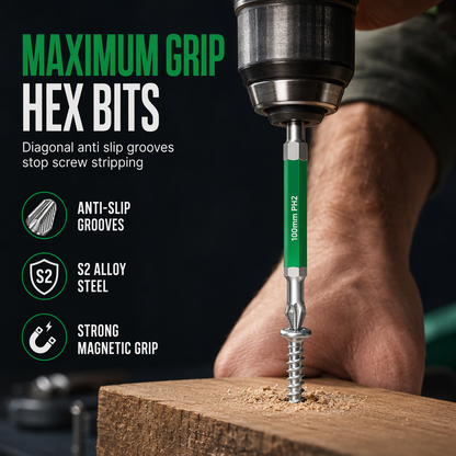 📢 ¡50% DE DESCUENTO!🔥✨ Juego de Puntas Phillips Magnéticas – Agarre Antideslizante y Resistencia al Impacto para Bricolaje y Reparaciones