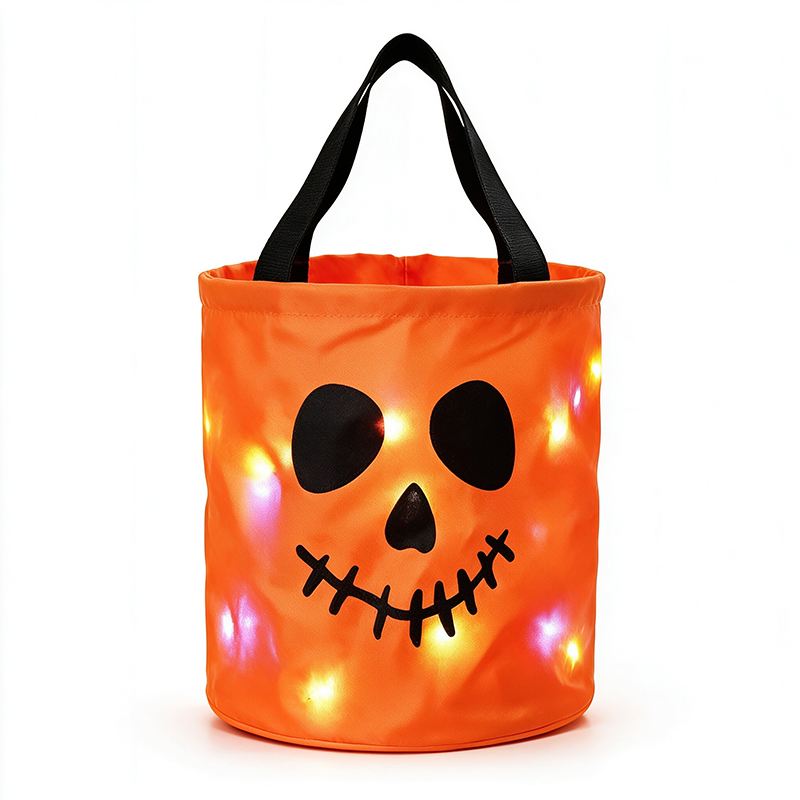 Bolsa de Dulces de Halloween con Luces LED para Niños