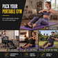 Cuerda Elástica de Resistencia con Pedales Multifuncional para Ejercicio Abdominal y Fitness en Casa