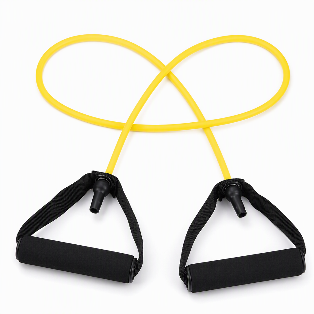 Cuerda Elástica de Resistencia con Pedales Multifuncional para Ejercicio Abdominal y Fitness en Casa