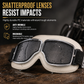 📢📢 ¡50% DE DESCUENTO! ⏰ Gafas de Moto Retro Vintage — Lentes Cortavientos para Casco Cruiser y Motocross