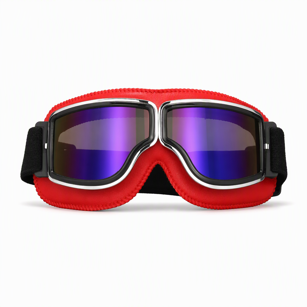 📢📢 ¡50% DE DESCUENTO! ⏰ Gafas de Moto Retro Vintage — Lentes Cortavientos para Casco Cruiser y Motocross