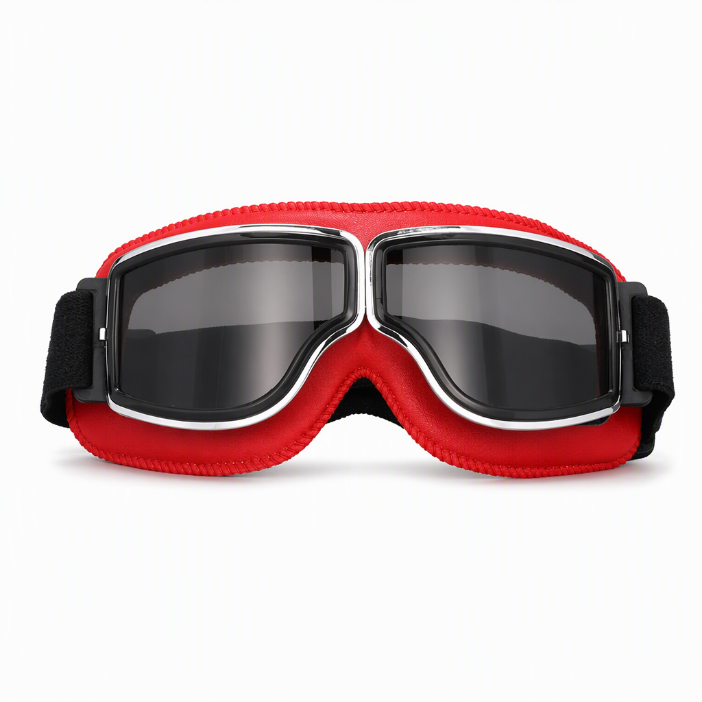 📢📢 ¡50% DE DESCUENTO! ⏰ Gafas de Moto Retro Vintage — Lentes Cortavientos para Casco Cruiser y Motocross