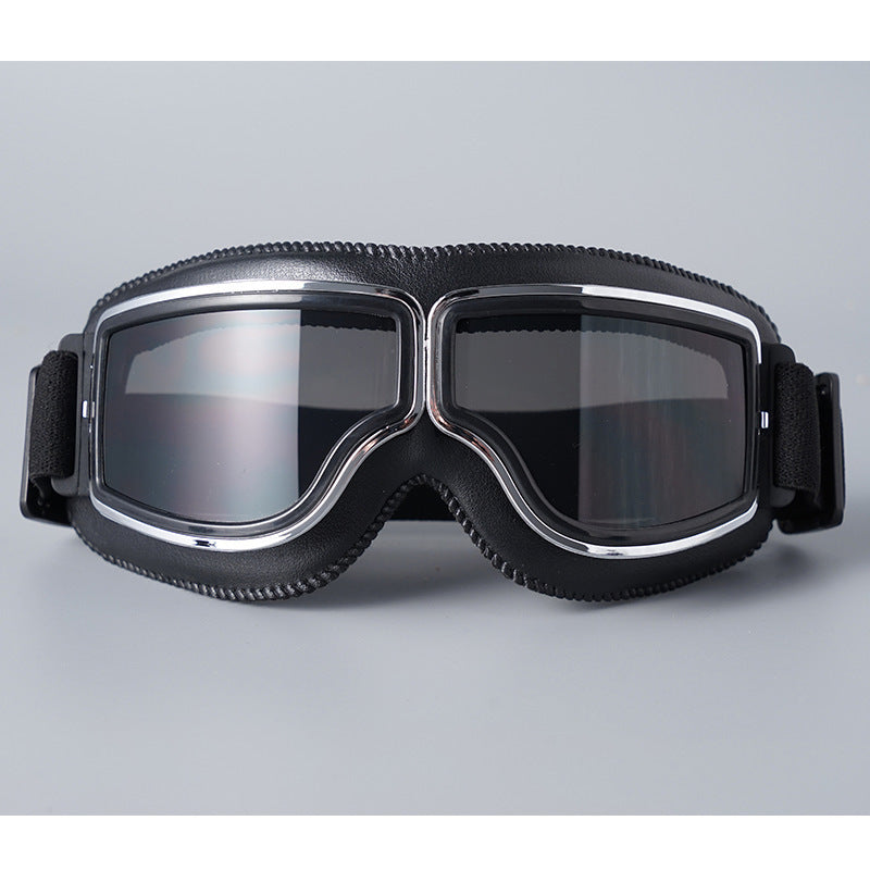 📢📢 ¡50% DE DESCUENTO! ⏰ Gafas de Moto Retro Vintage — Lentes Cortavientos para Casco Cruiser y Motocross