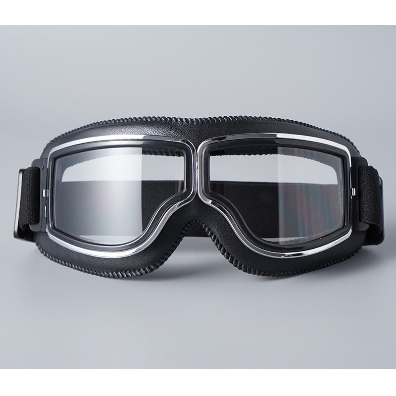 📢📢 ¡50% DE DESCUENTO! ⏰ Gafas de Moto Retro Vintage — Lentes Cortavientos para Casco Cruiser y Motocross