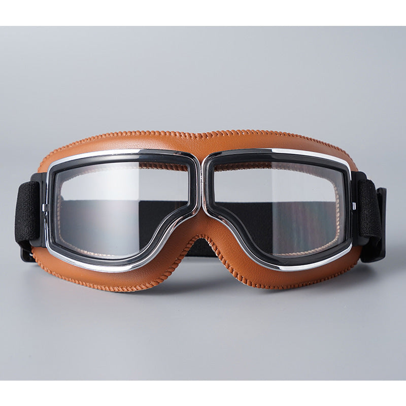 📢📢 ¡50% DE DESCUENTO! ⏰ Gafas de Moto Retro Vintage — Lentes Cortavientos para Casco Cruiser y Motocross