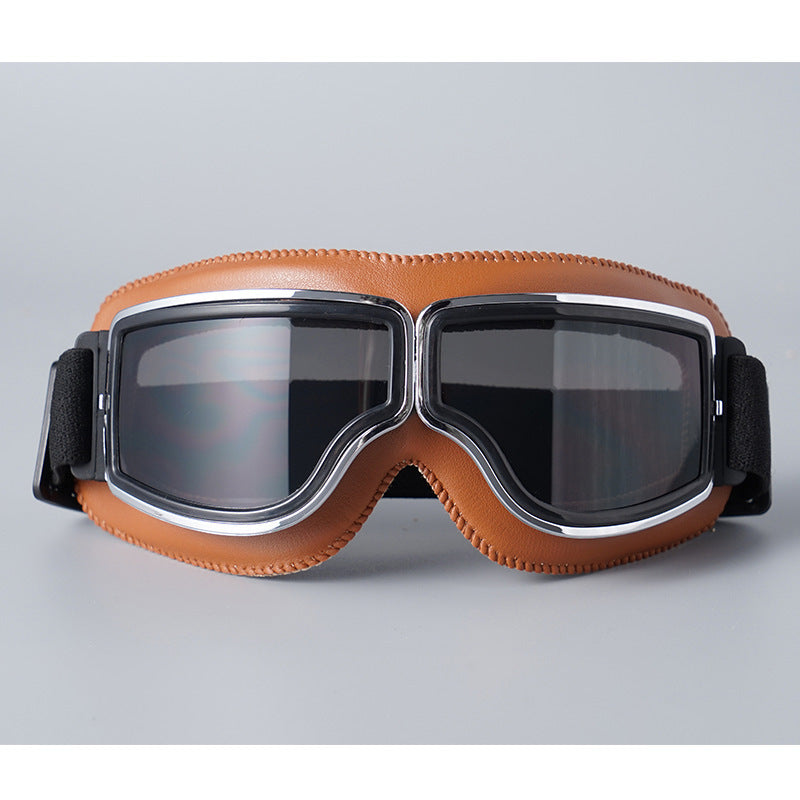 📢📢 ¡50% DE DESCUENTO! ⏰ Gafas de Moto Retro Vintage — Lentes Cortavientos para Casco Cruiser y Motocross